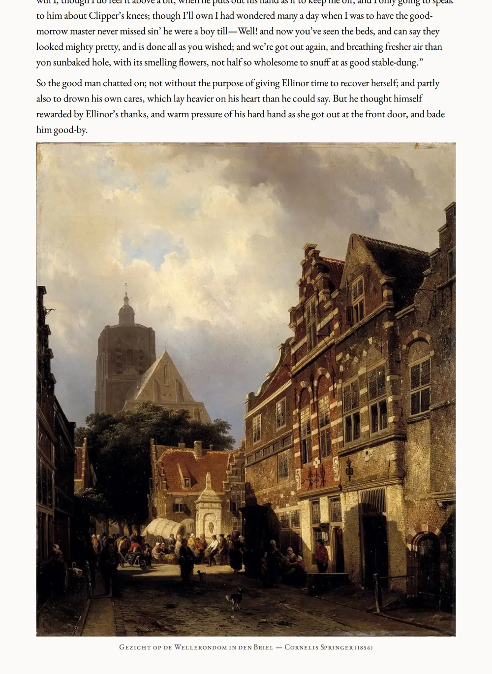 A page of A Dark Night's Work as set for this edition