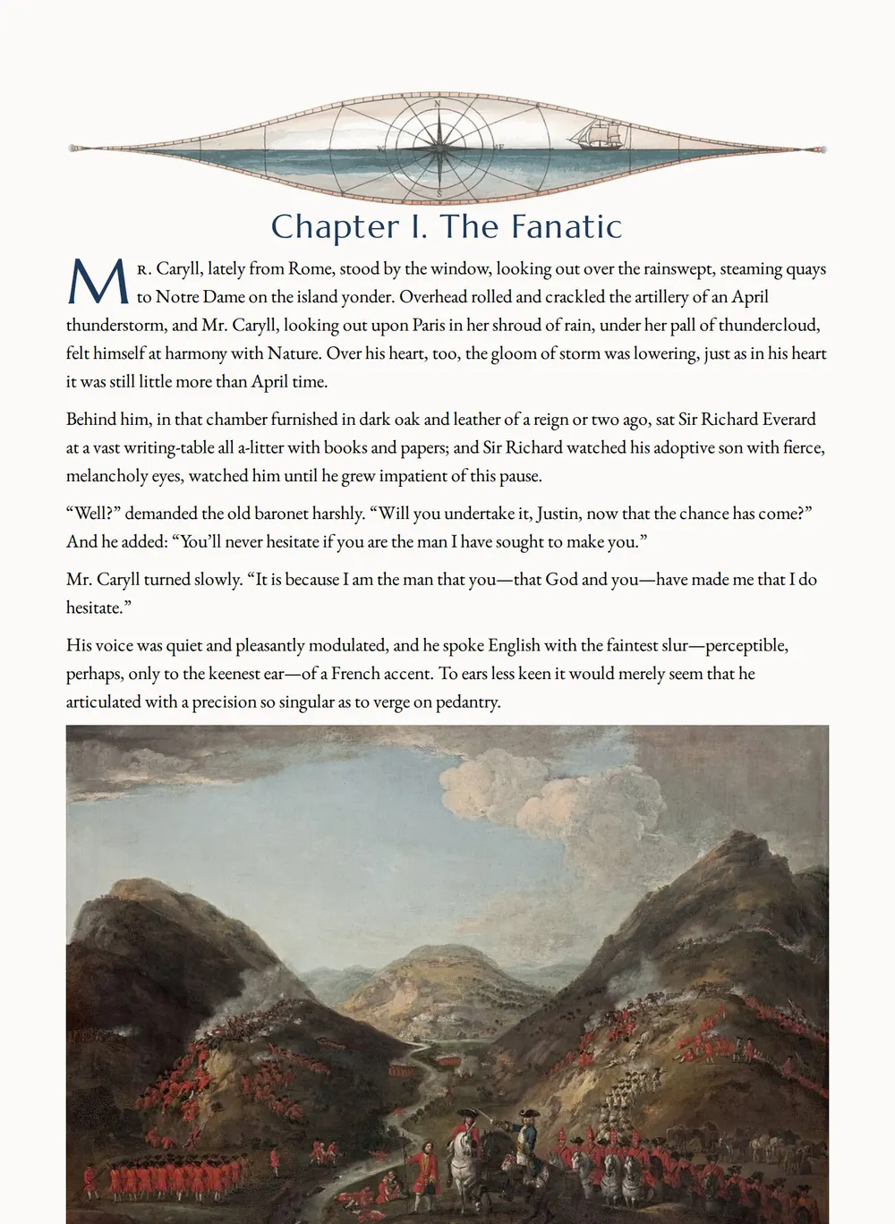 A page of The Lion's Skin as set for this edition