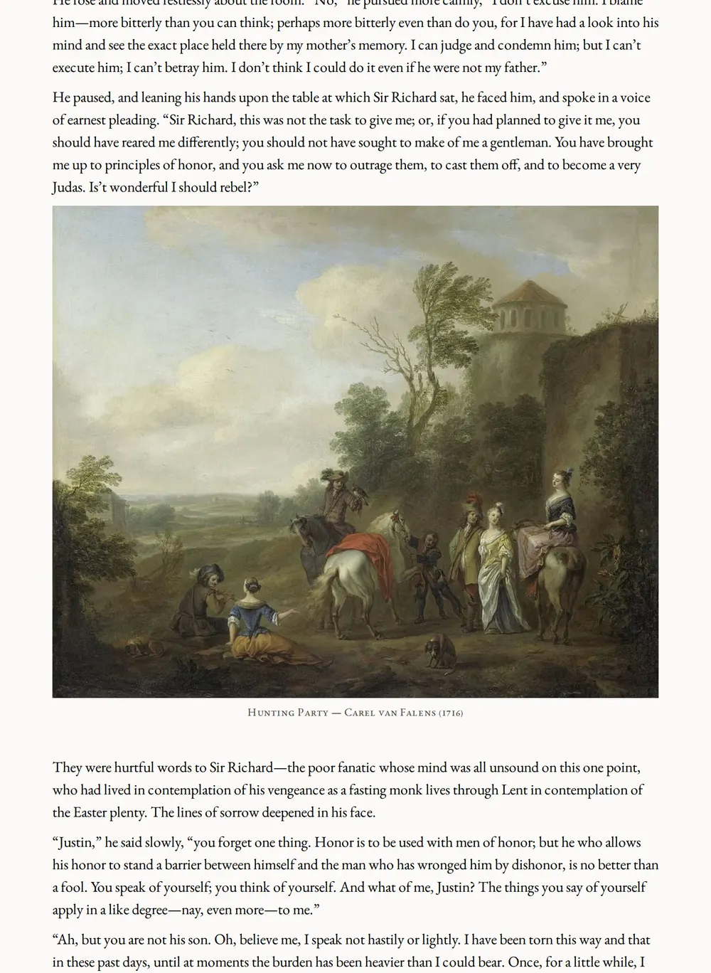 A page of The Lion's Skin as set for this edition