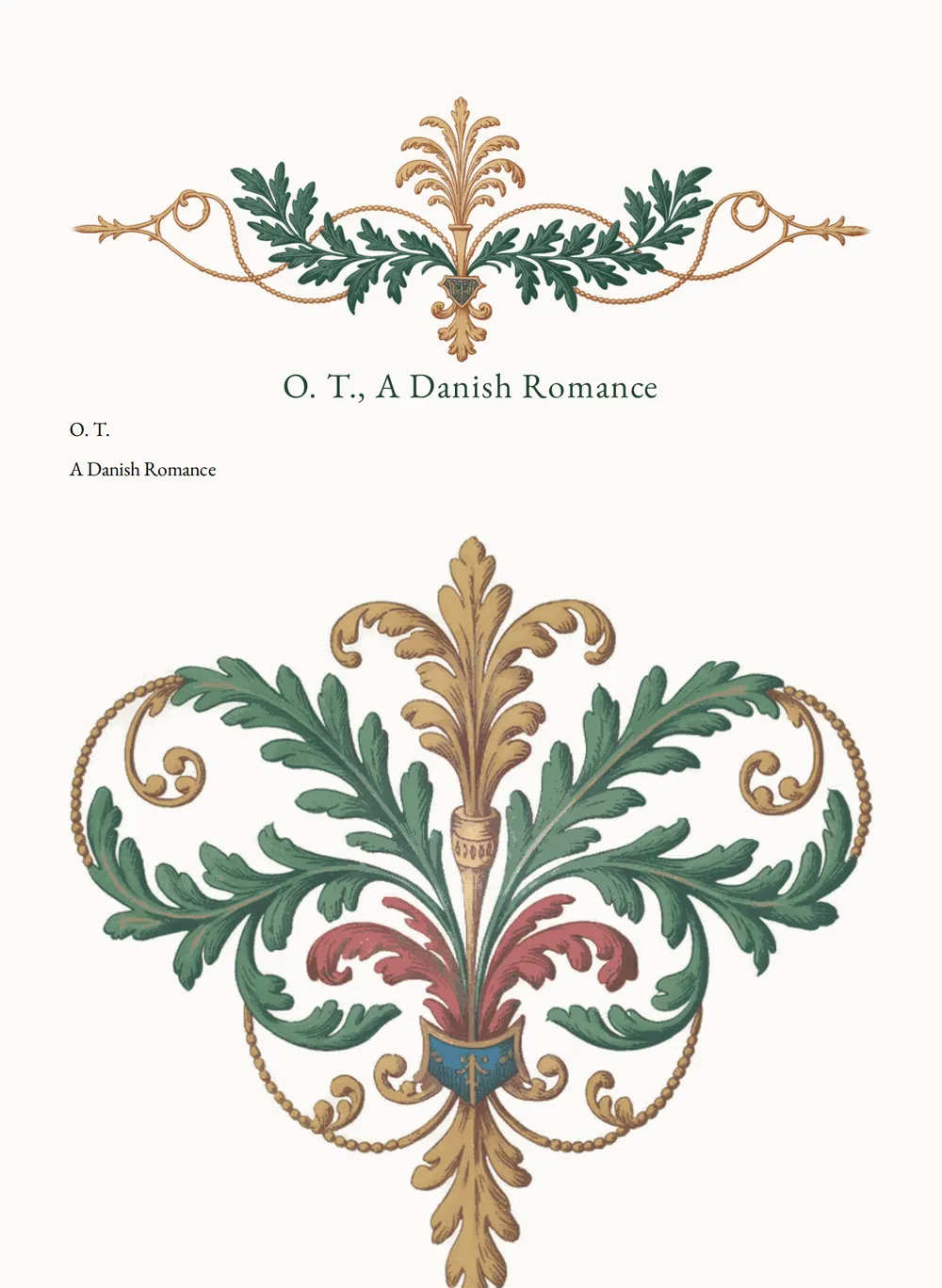 A page of O. T. as set for this edition