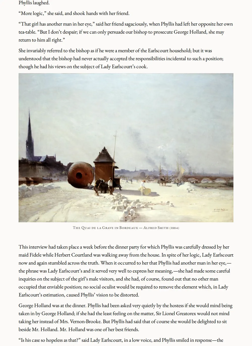 A page of Phyllis of Philistia as set for this edition