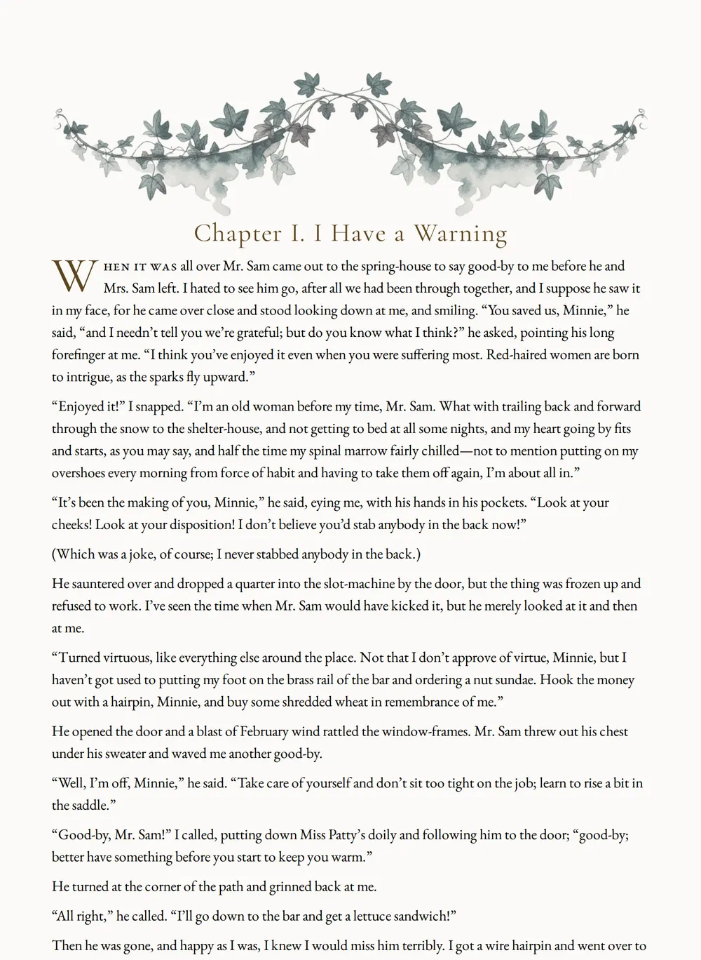 A page of Where There's a Will as set for this edition