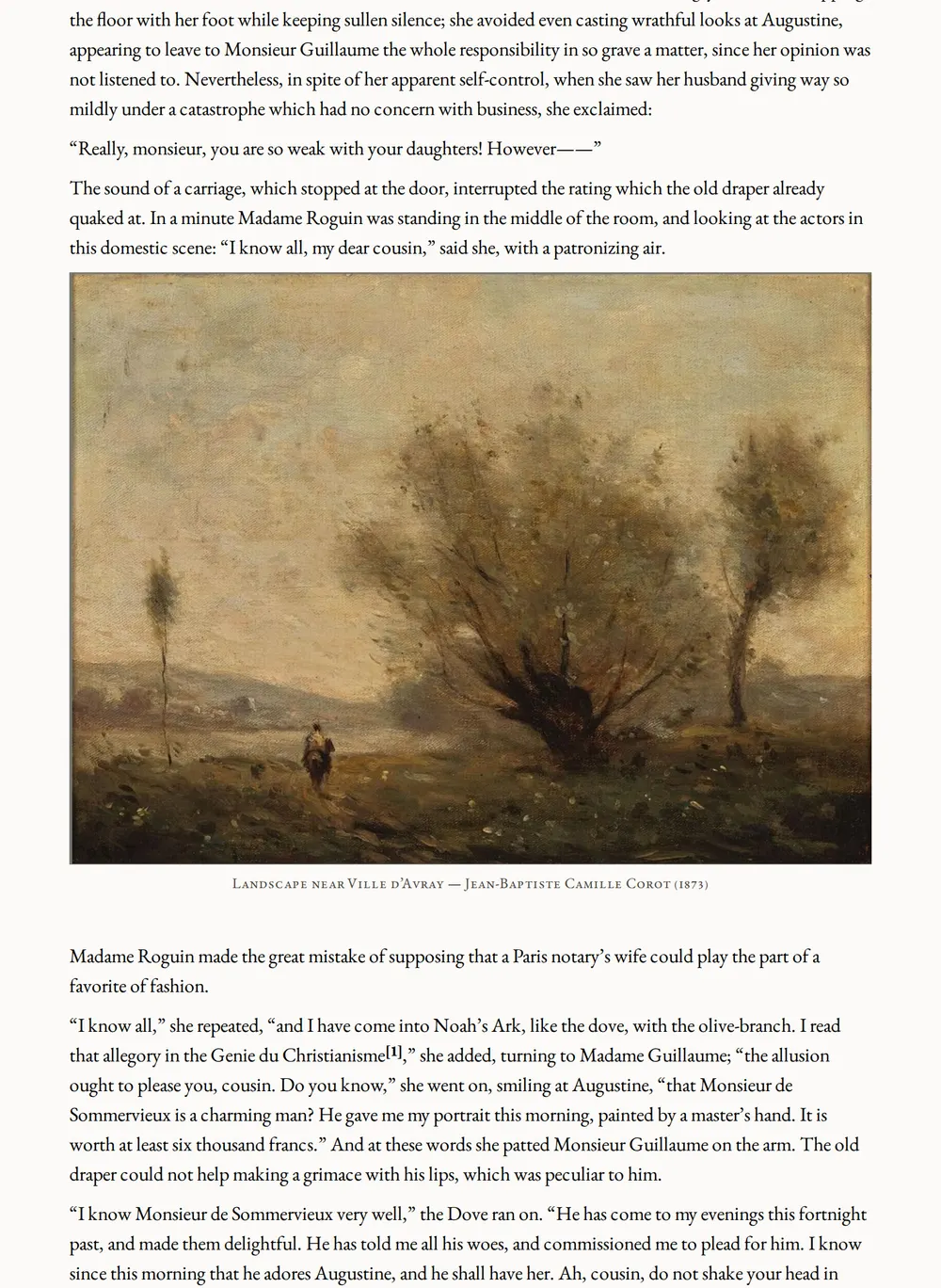 A page of At the Sign of the Cat and Racket as set for this edition
