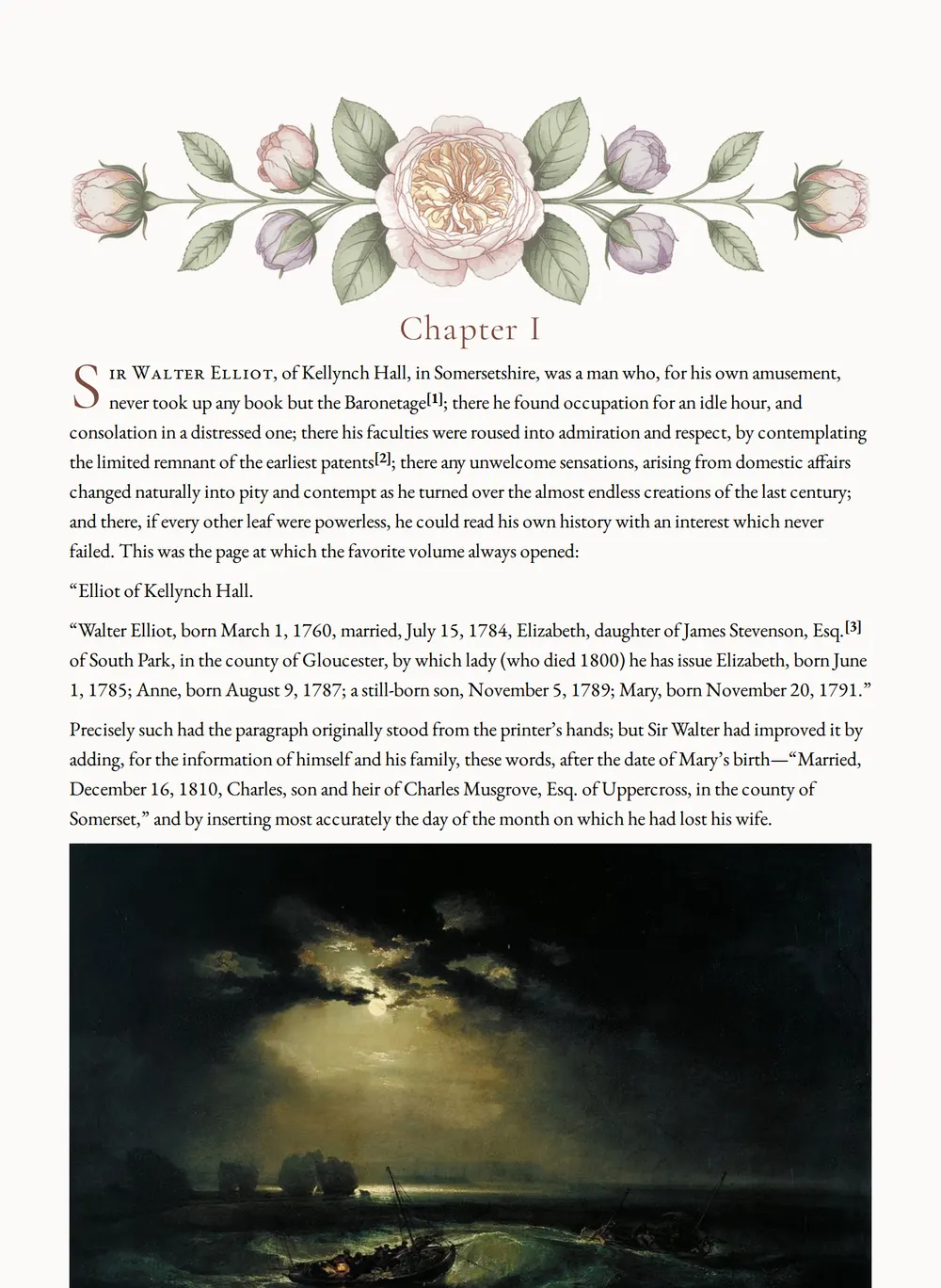 A page of Persuasion as set for this edition