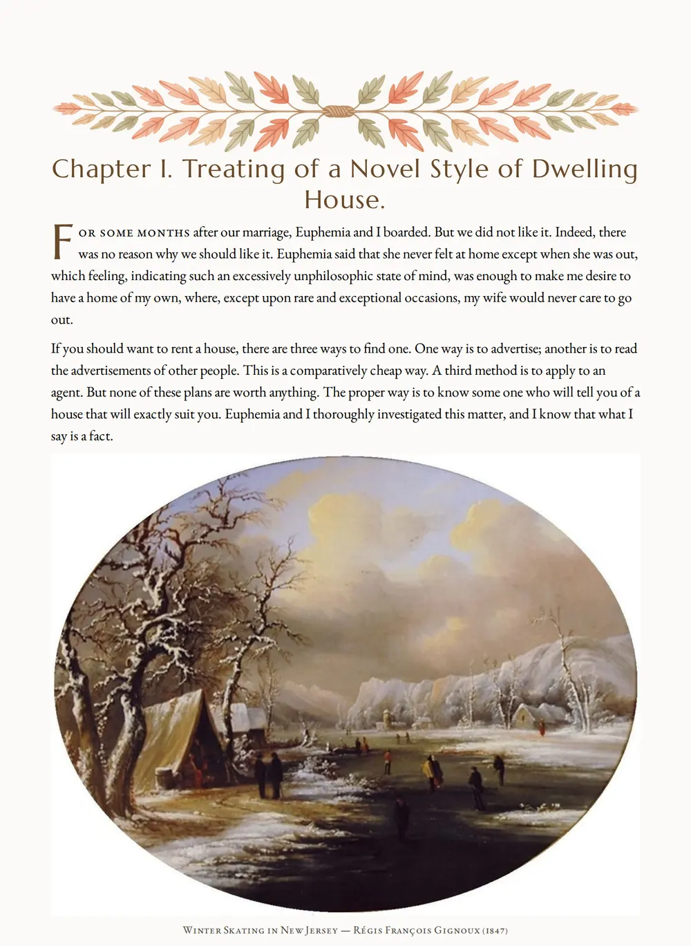 A page of Rudder Grange as set for this edition