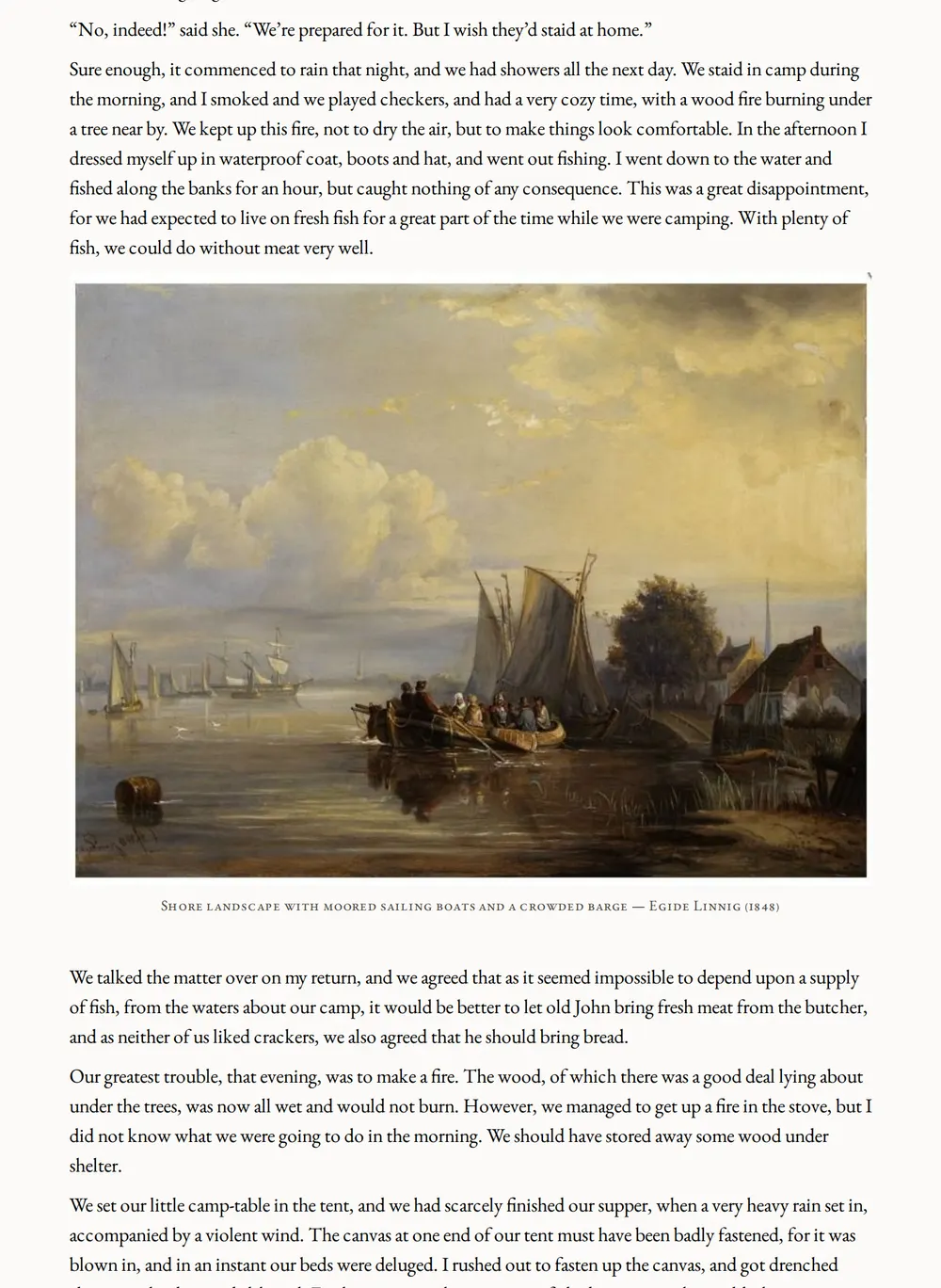 A page of Rudder Grange as set for this edition