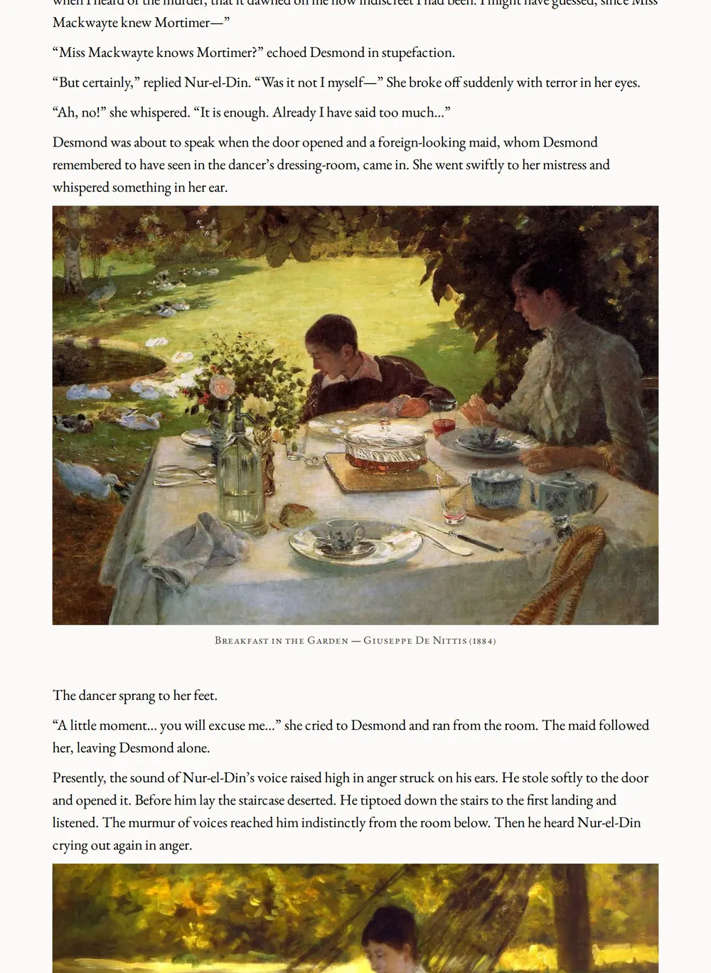 A page of Okewood of the Secret Service as set for this edition