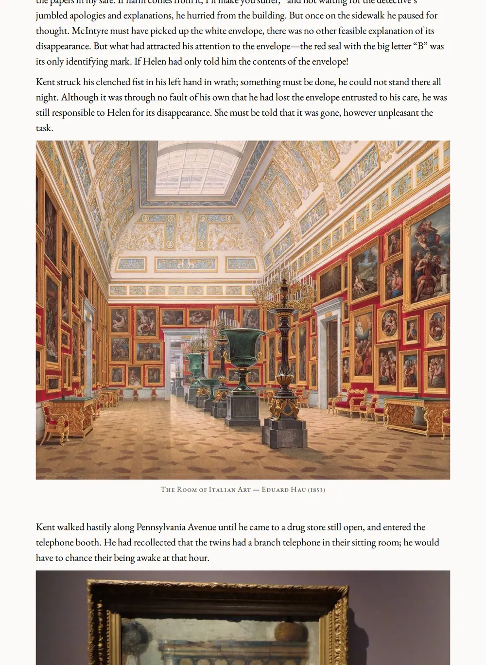 A page of The Red Seal as set for this edition
