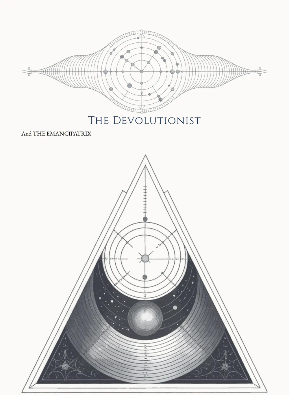 A page of The Devolutionist and the Emancipatrix as set for this edition