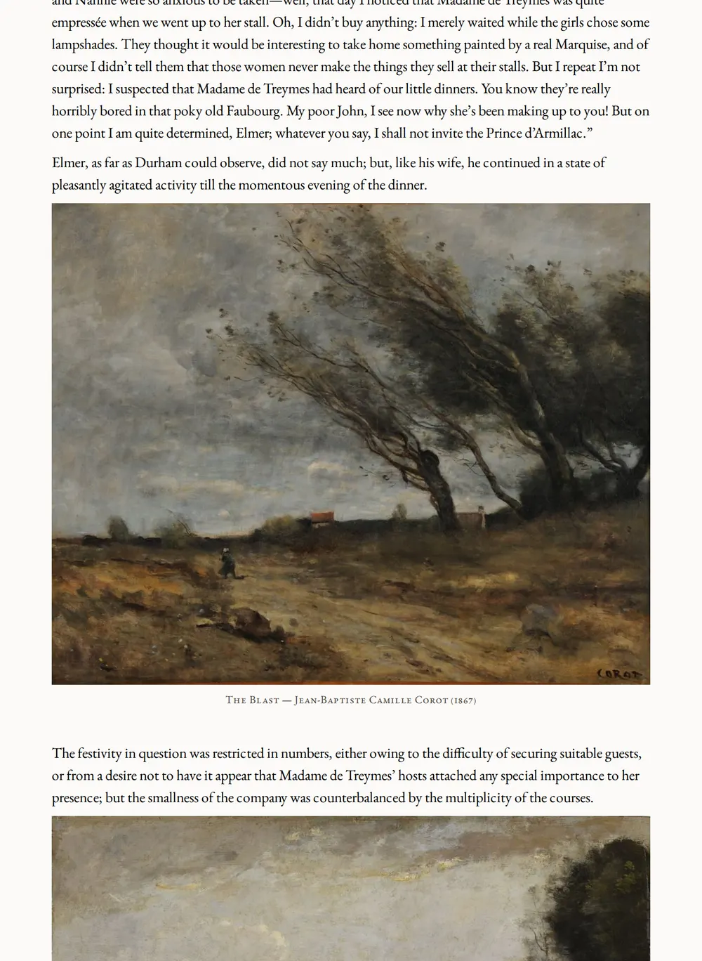 A page of Madame de Treymes as set for this edition