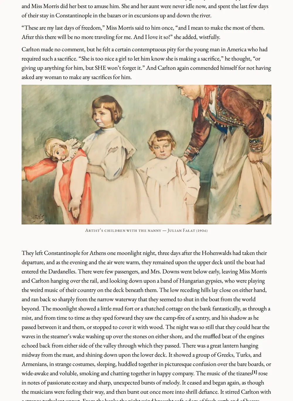 A page of The Princess Aline as set for this edition