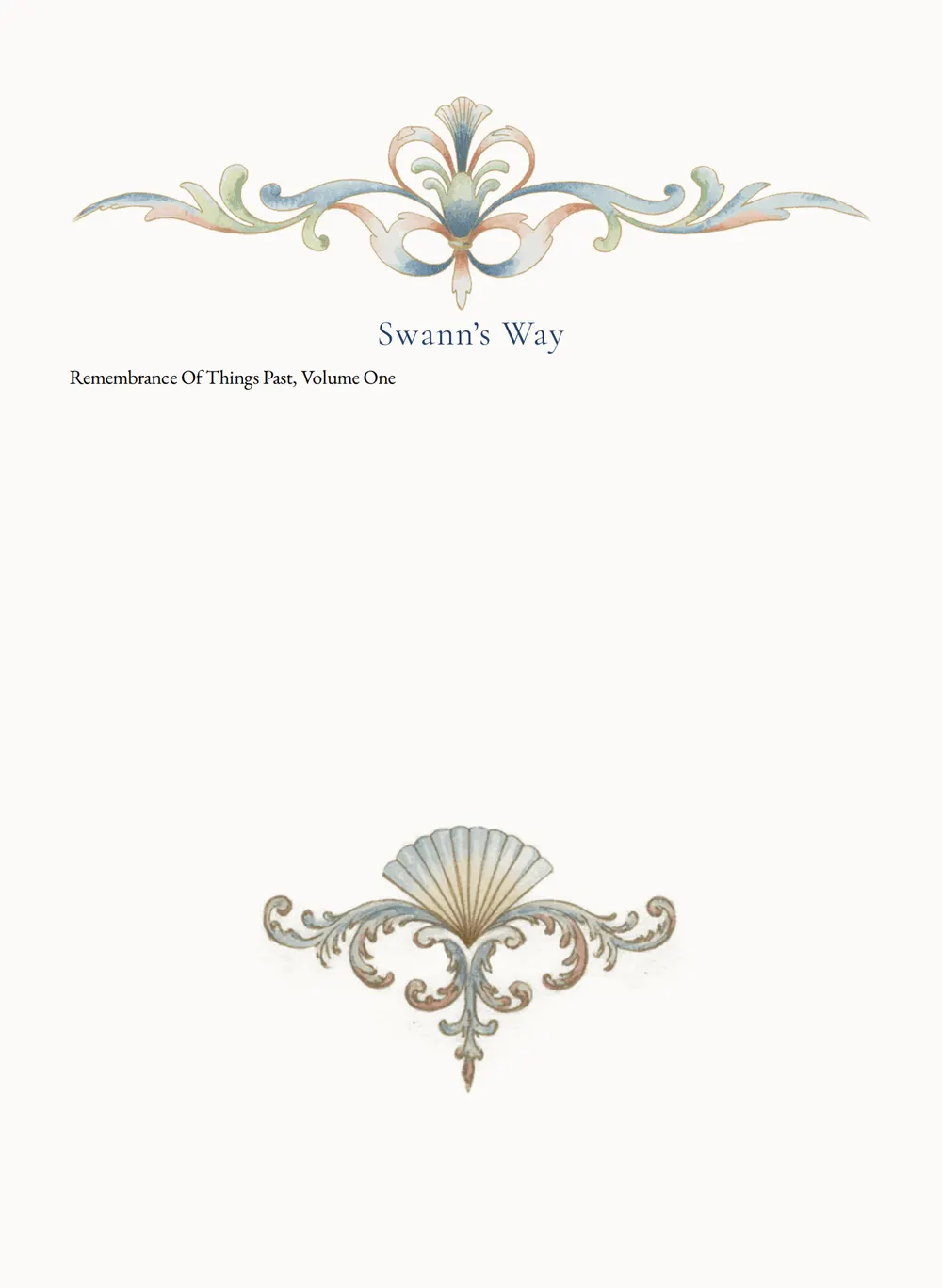 A page of Swann's Way as set for this edition