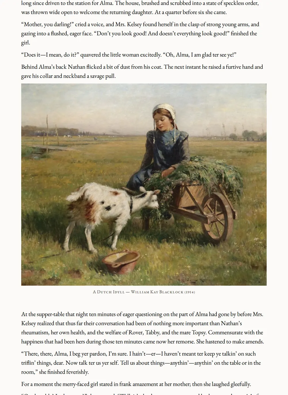 A page of Across the Years as set for this edition