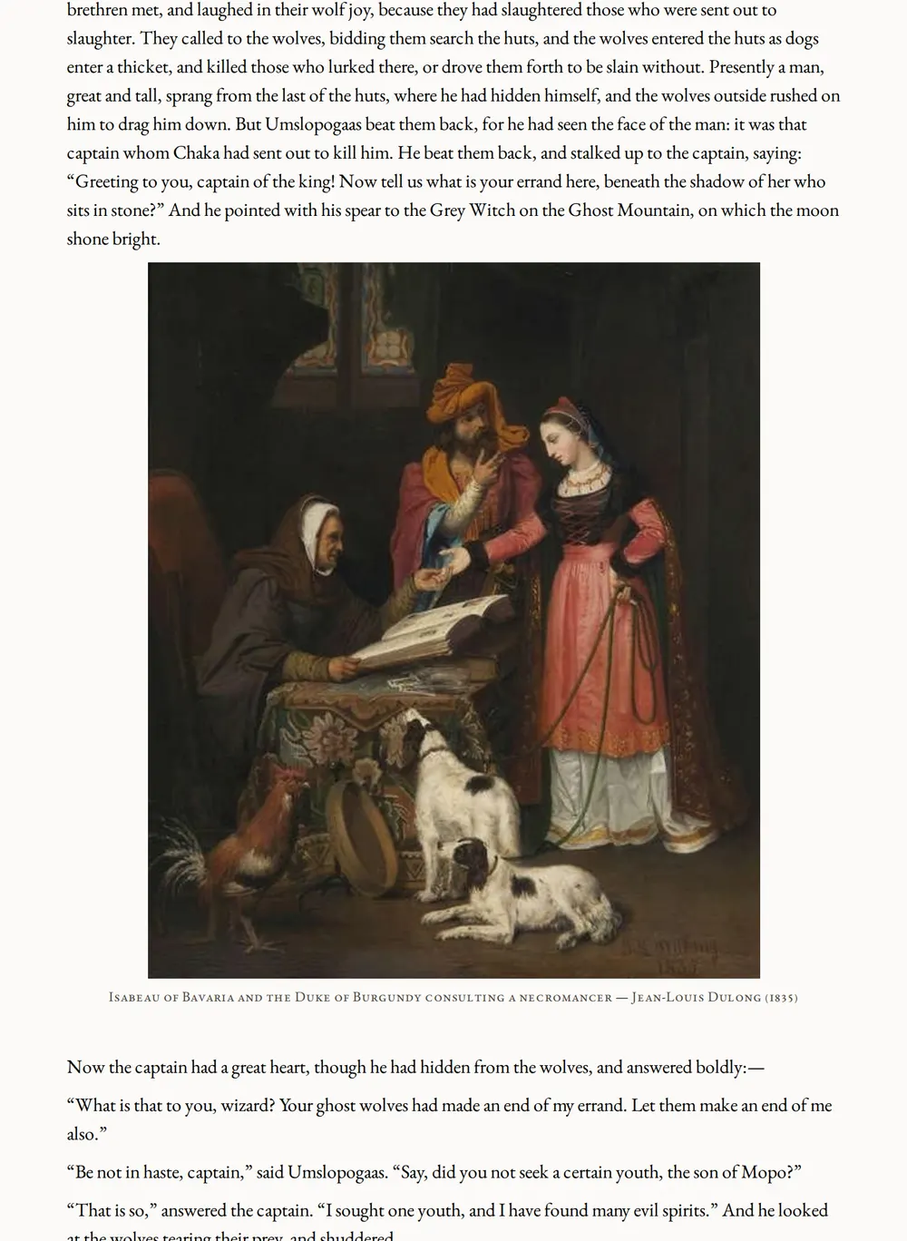 A page of Nada the Lily as set for this edition