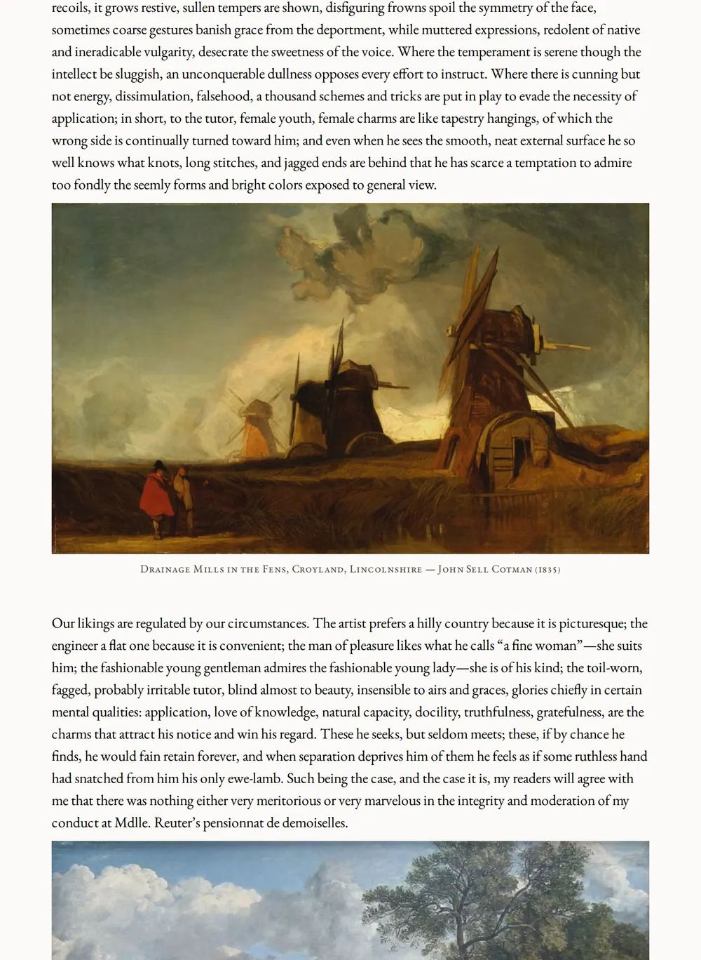 A page of The Professor as set for this edition