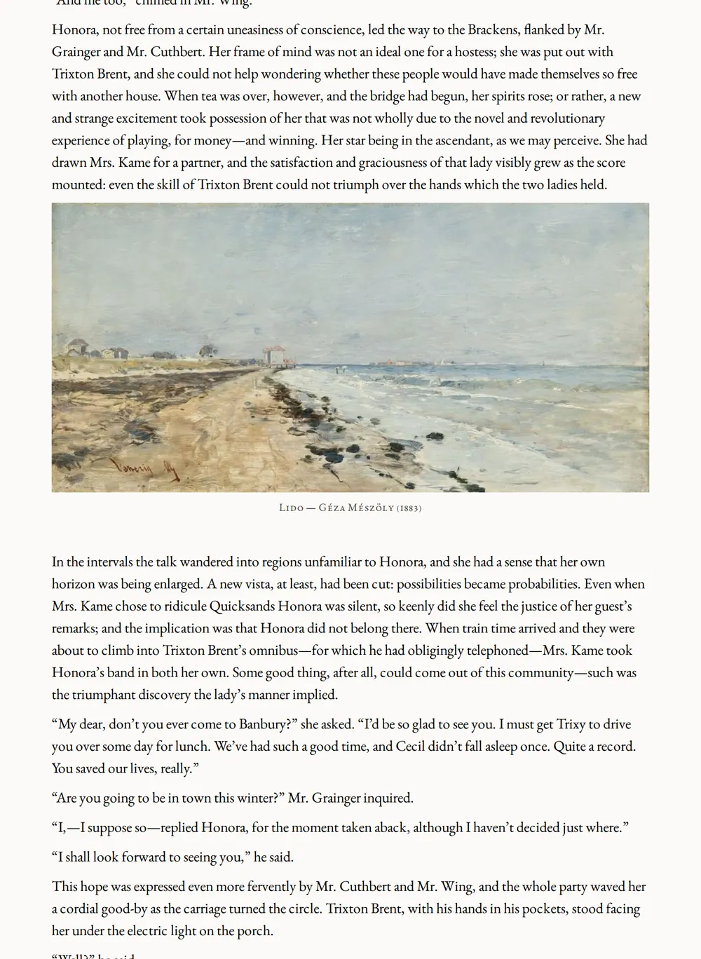 A page of A Modern Chronicle as set for this edition