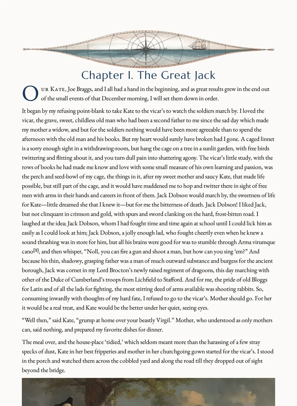 A page of The Yeoman Adventurer as set for this edition
