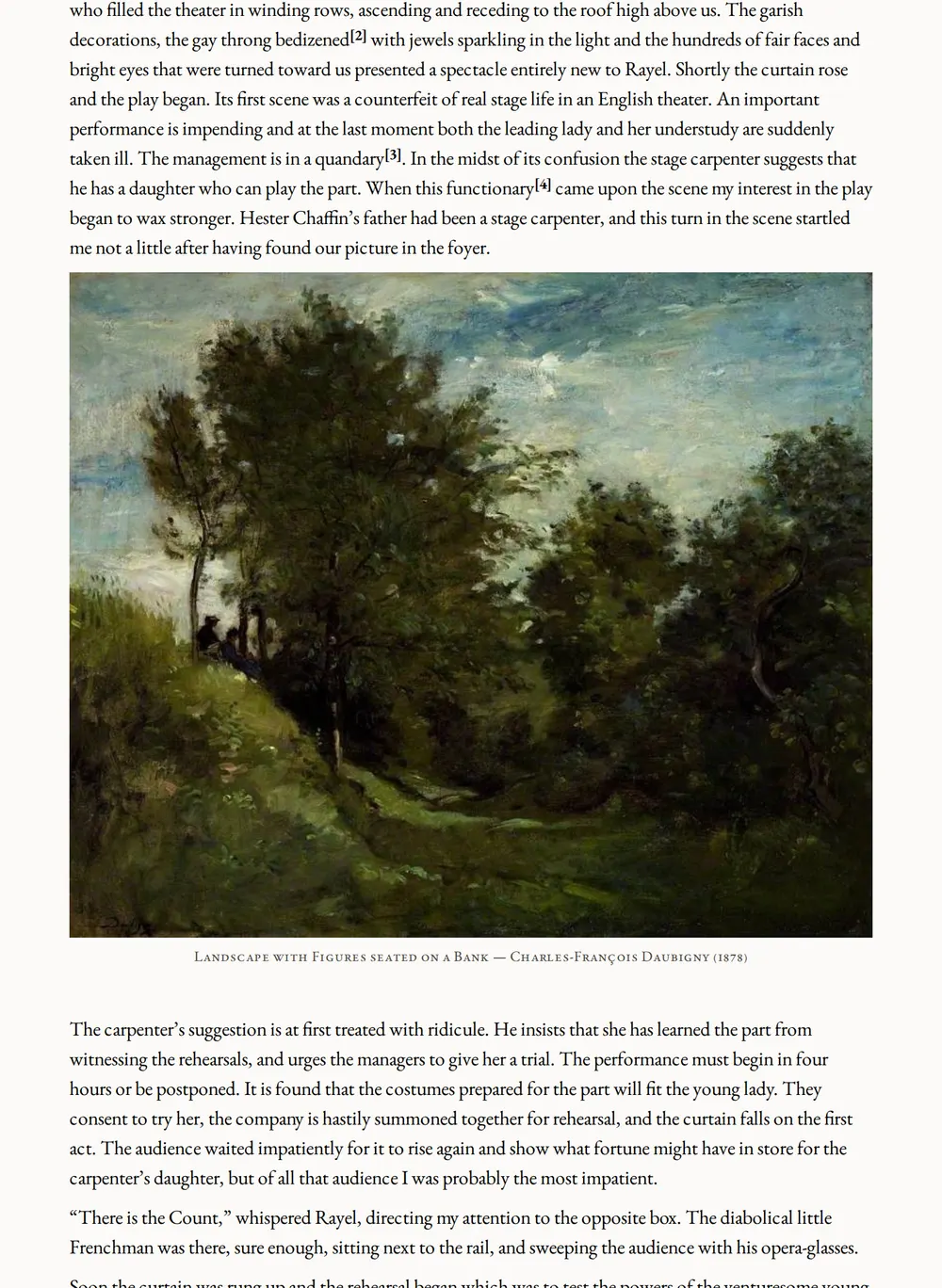 A page of The Master of Silence as set for this edition