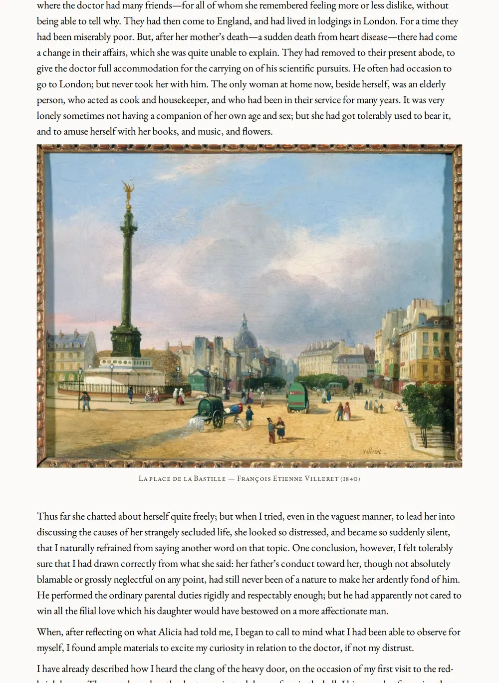 A page of A Rogue's Life as set for this edition