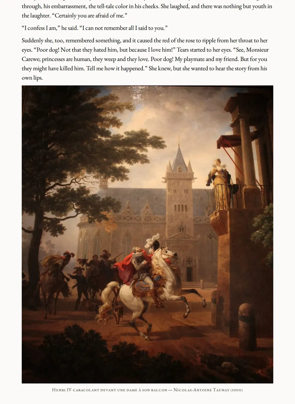 A page of The Puppet Crown as set for this edition