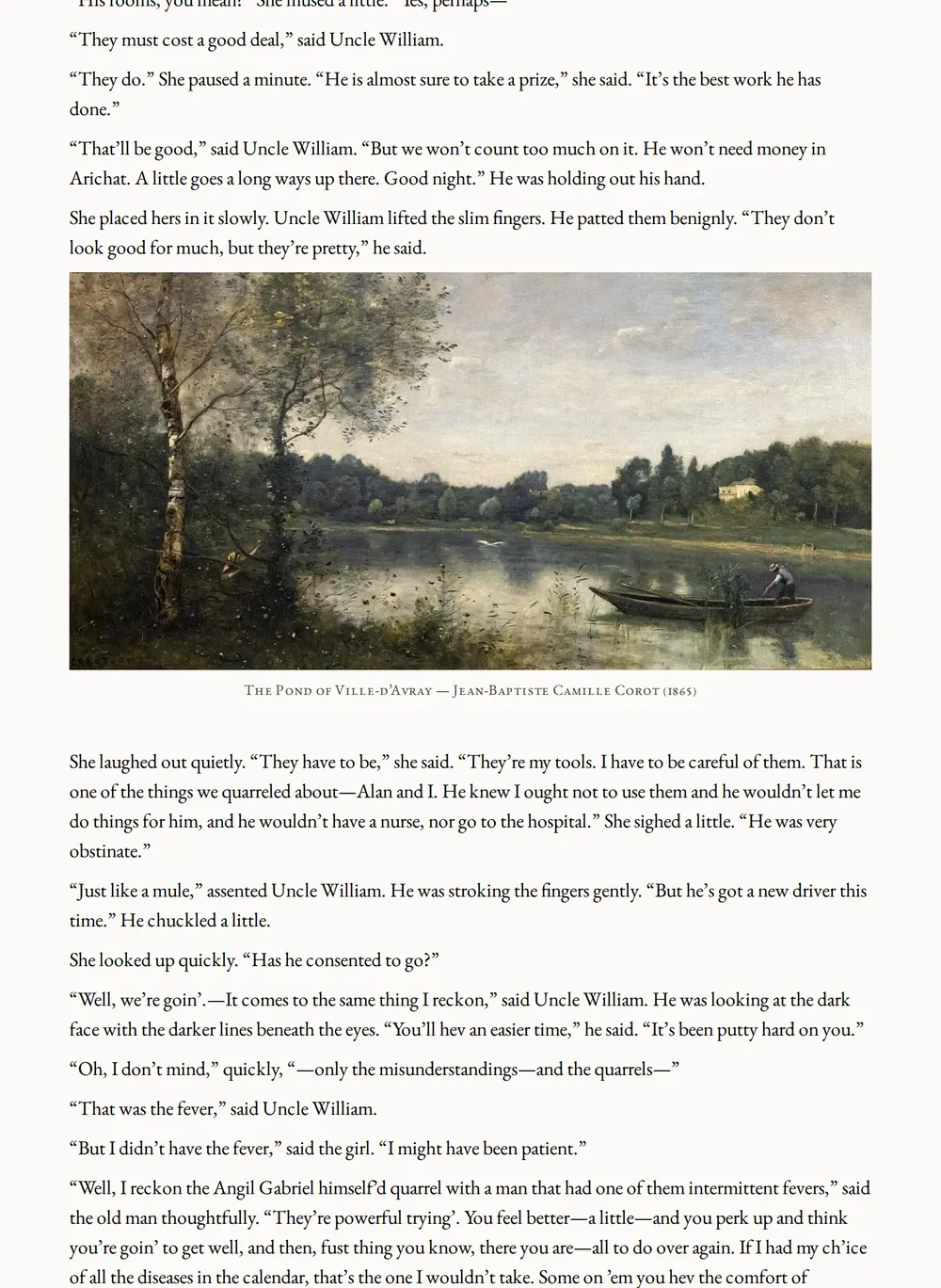 A page of Uncle William as set for this edition