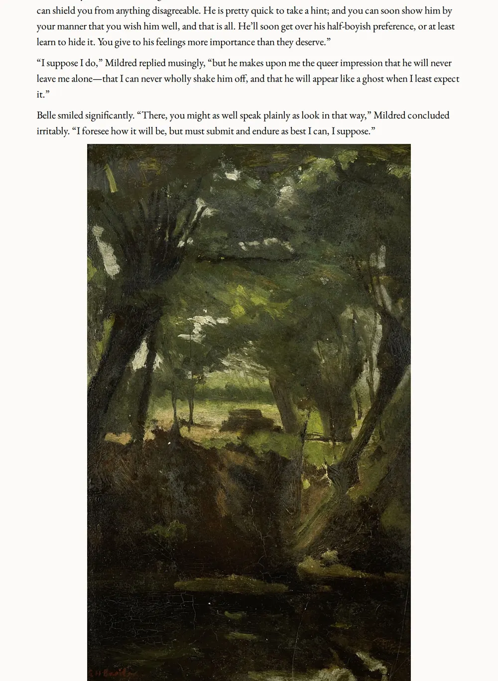 A page of Without a Home as set for this edition