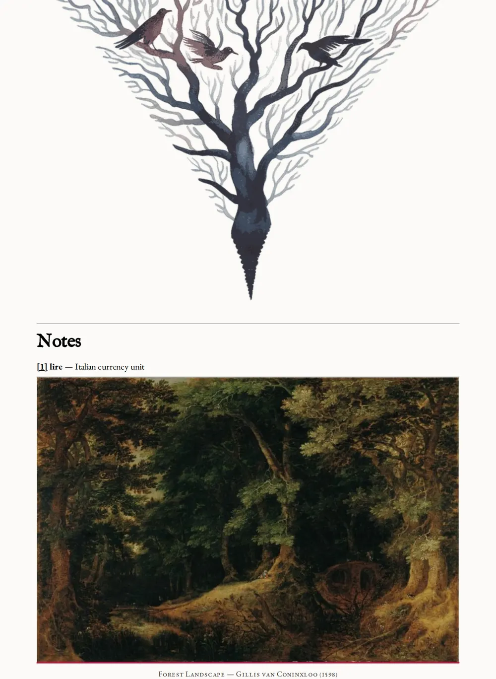 A page of A Mirror of Shalott as set for this edition