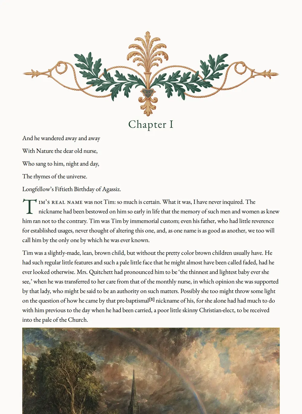 A page of Tim as set for this edition