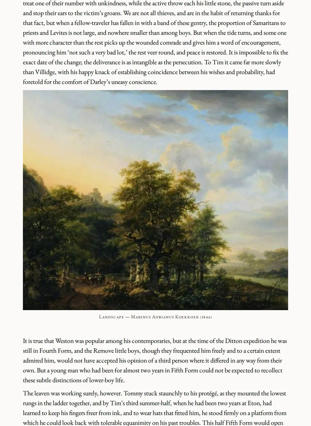 A page of Tim as set for this edition