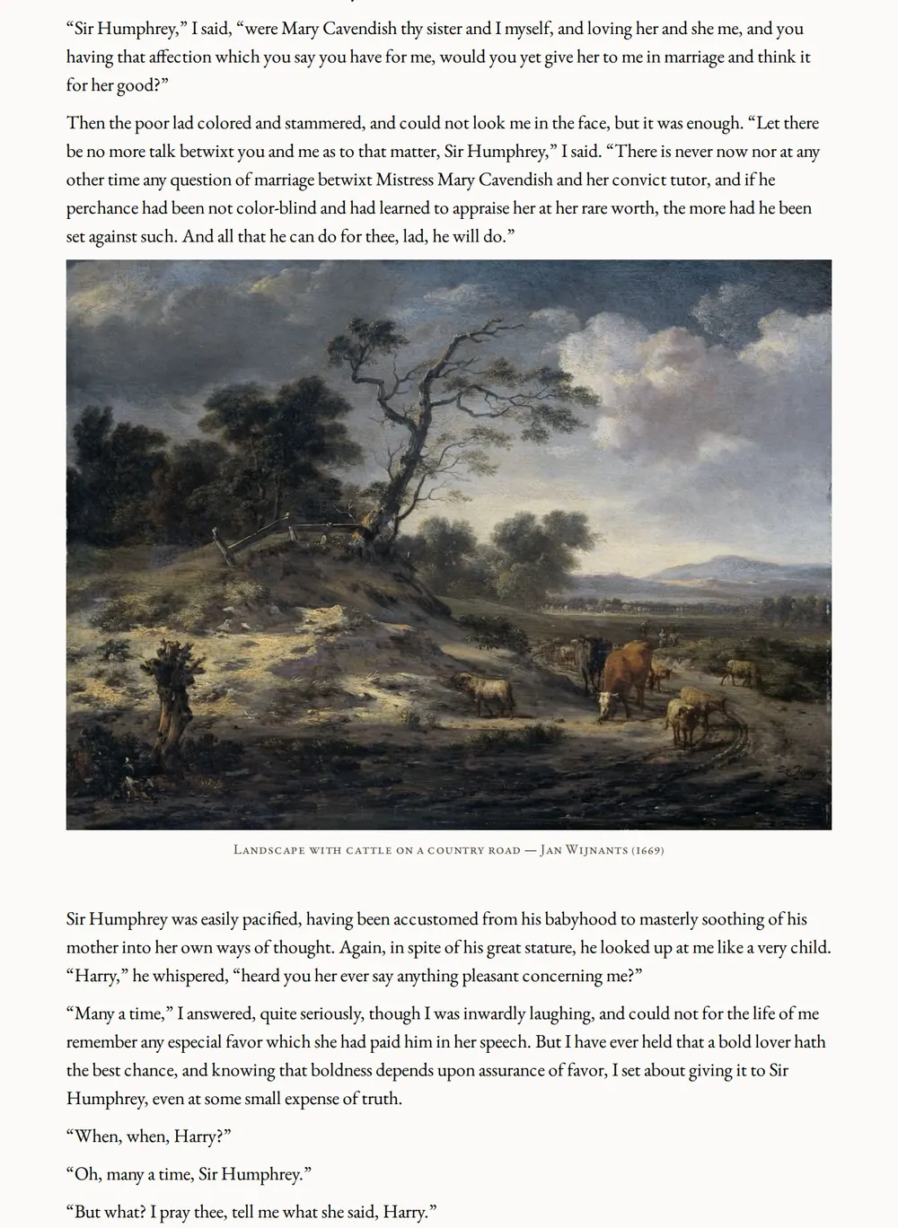 A page of The Heart's Highway as set for this edition