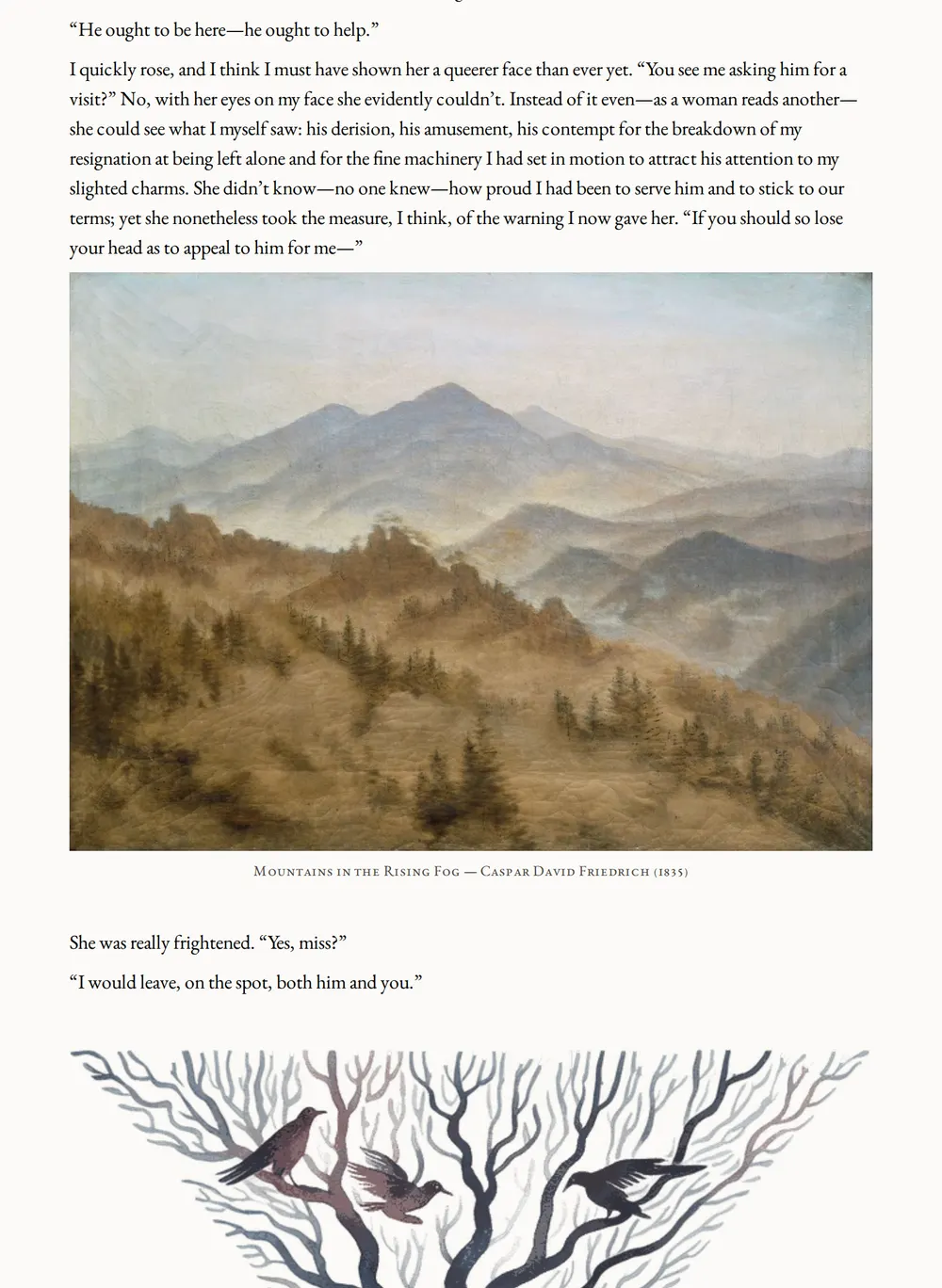 A page of The Turn of the Screw as set for this edition