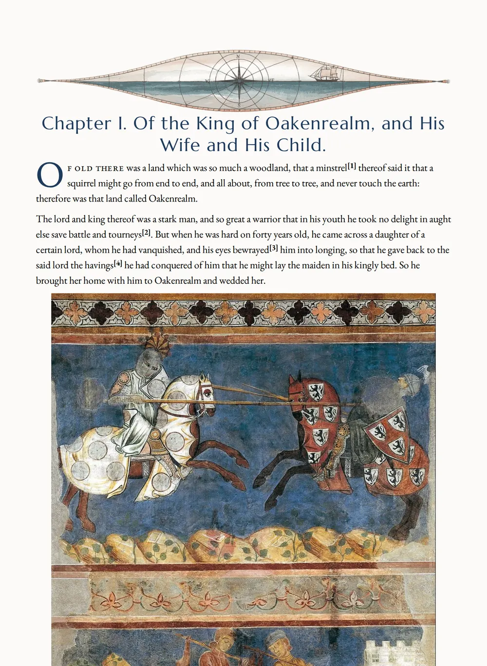 A page of Child Christopher and Goldilind the Fair as set for this edition