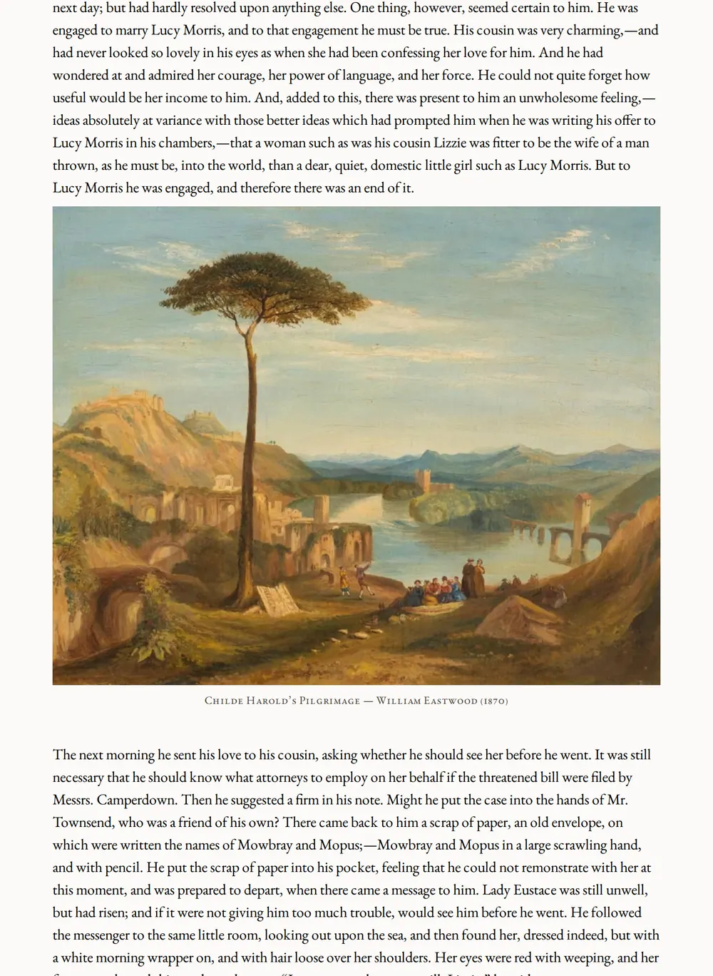 A page of The Eustace Diamonds as set for this edition