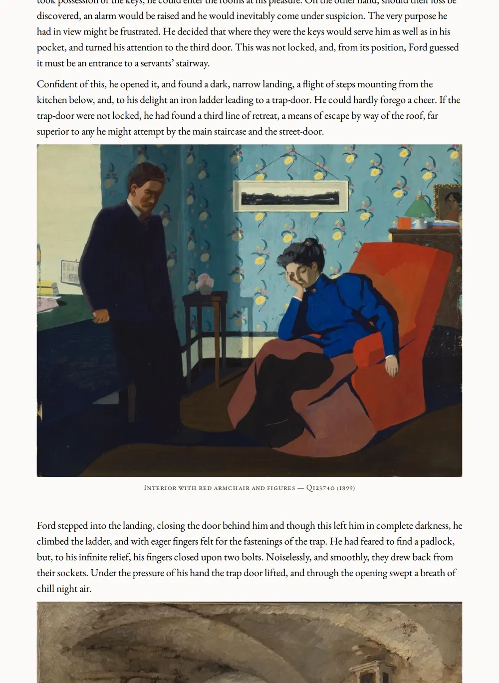 A page of The Lost House as set for this edition