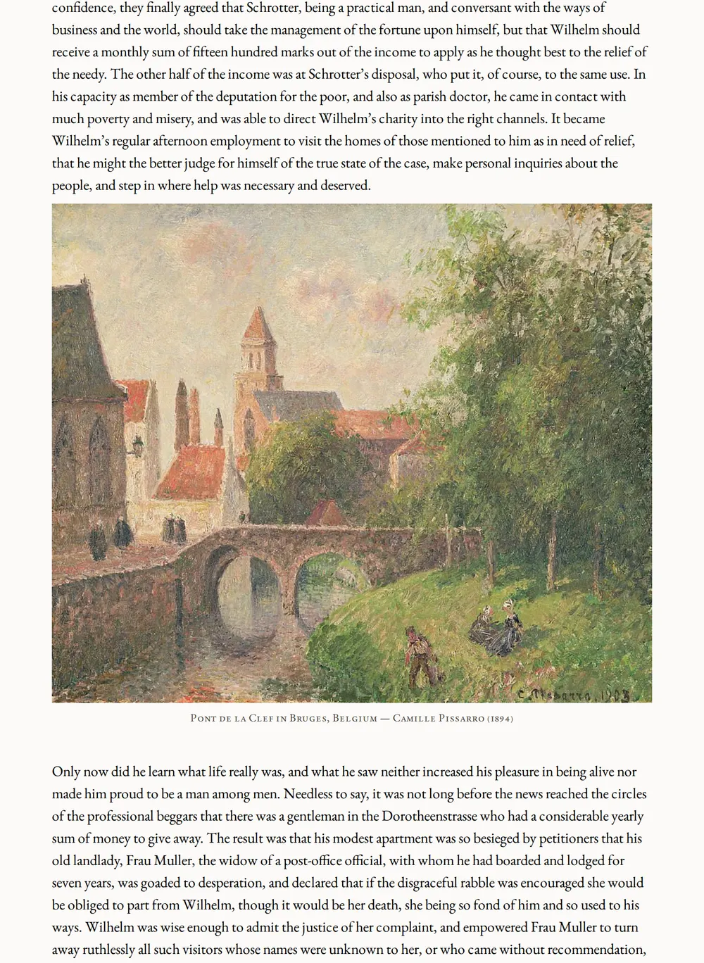 A page of The Malady of the Century as set for this edition