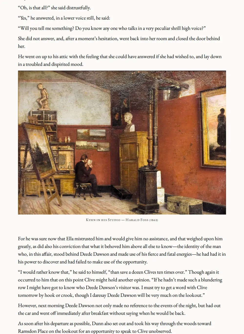 A page of The Bittermeads Mystery as set for this edition