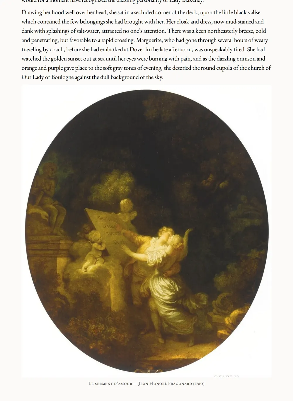 A page of The Elusive Pimpernel as set for this edition