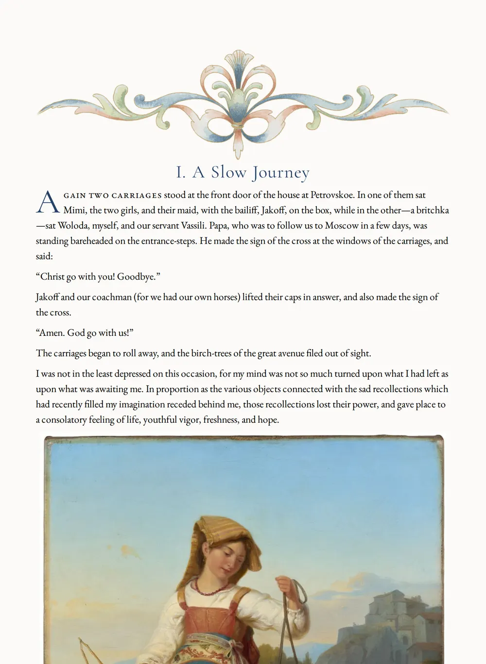 A page of Boyhood as set for this edition