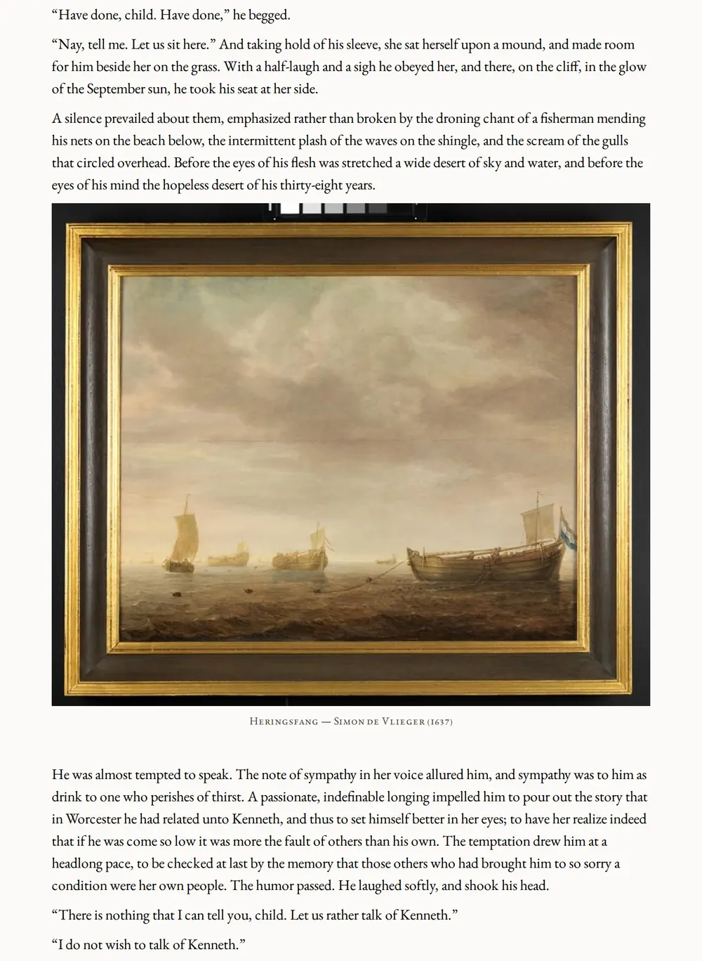 A page of The Tavern Knight as set for this edition