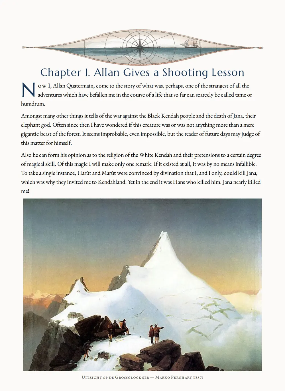 A page of The Ivory Child as set for this edition
