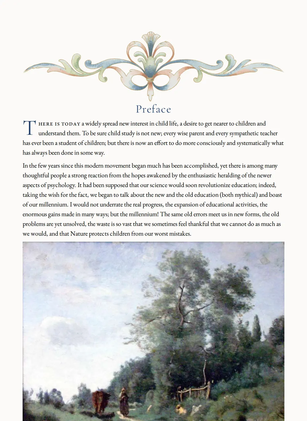 A page of The Story of a Child as set for this edition