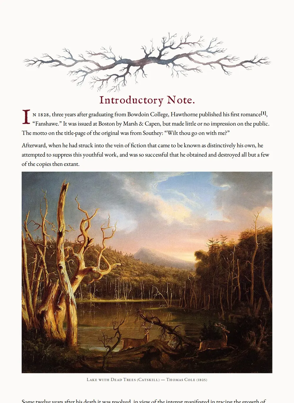 A page of Fanshawe as set for this edition