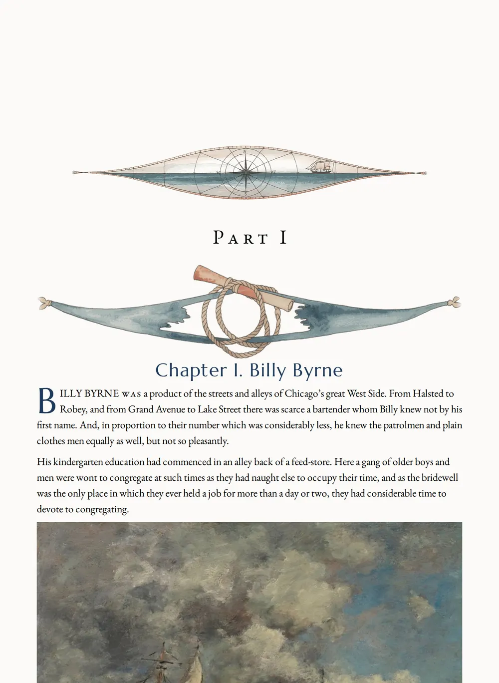 A page of The Mucker as set for this edition