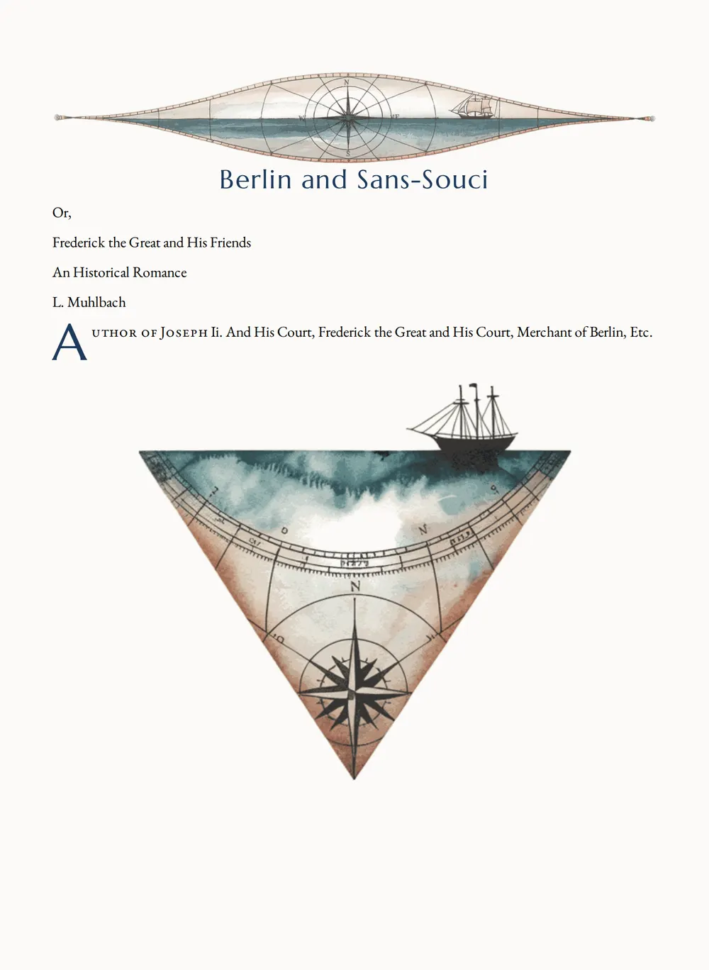 A page of Berlin and Sans-Souci as set for this edition