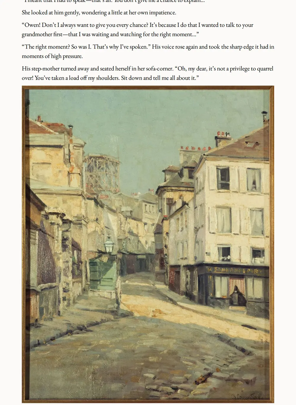 A page of The Reef as set for this edition
