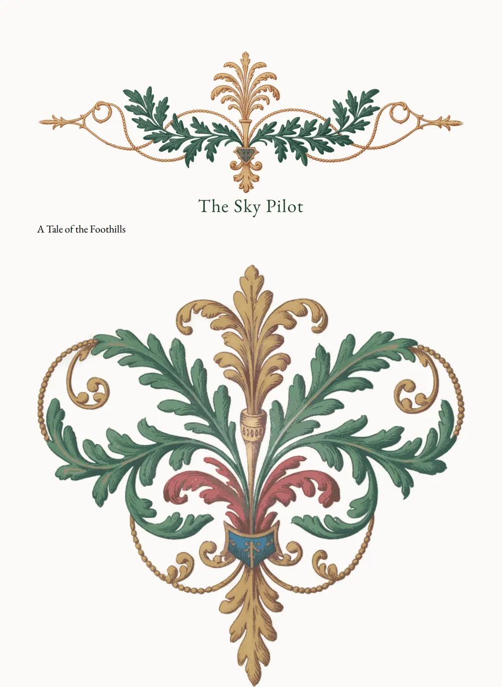 A page of The Sky Pilot as set for this edition