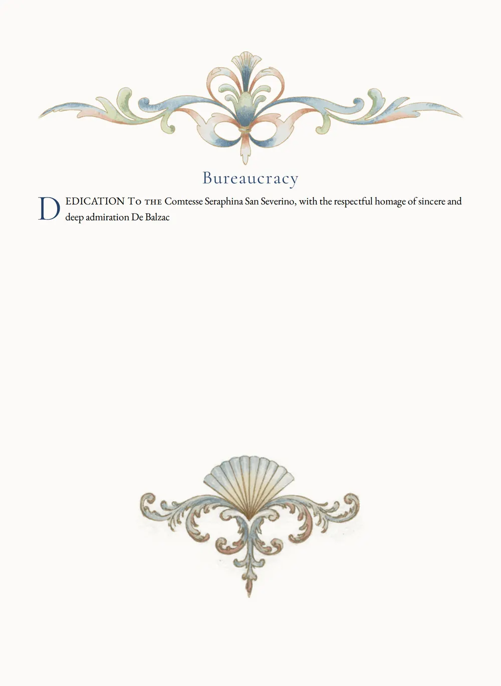 A page of Bureaucracy as set for this edition