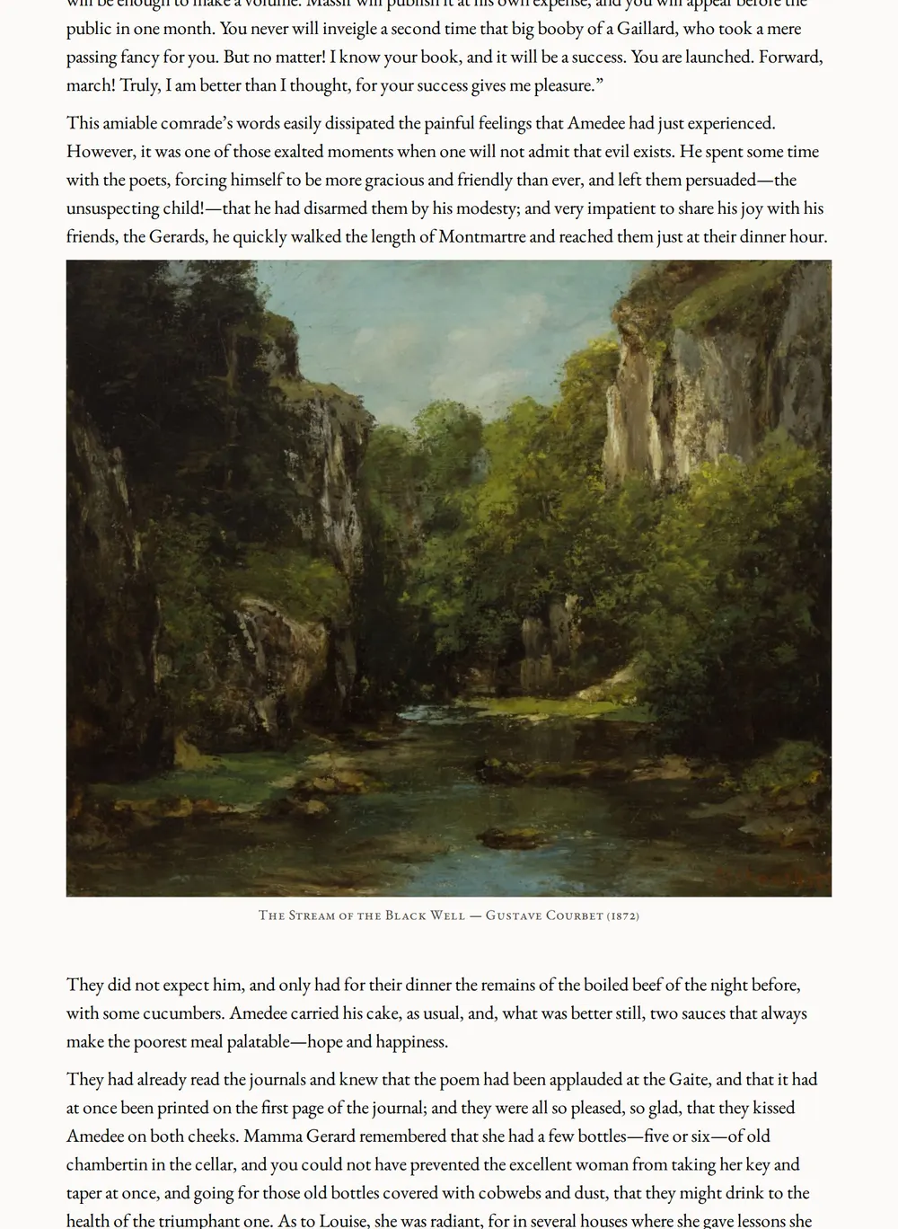 A page of A Romance of Youth as set for this edition