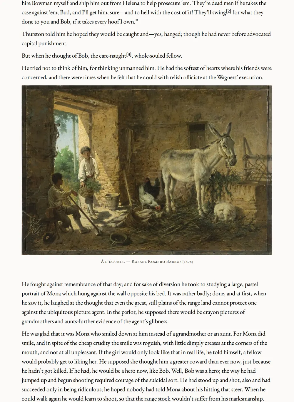 A page of The Lure of the Dim Trails as set for this edition