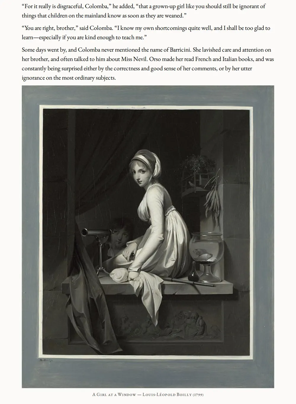 A page of Colomba as set for this edition